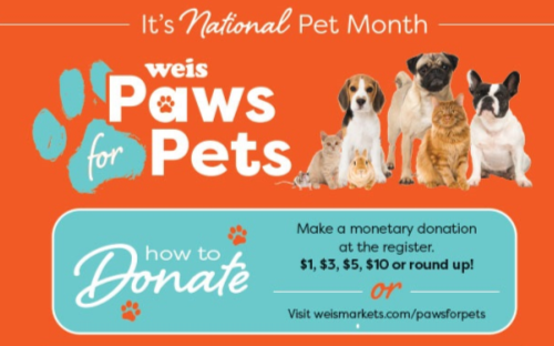 Weis Market Helps Homeless Pets in Need!
