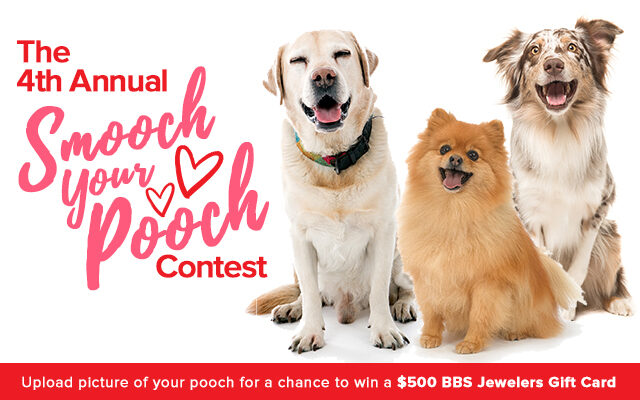Vote for your favorite pooch in the 4th annual Smooch Your Pooch Contest!